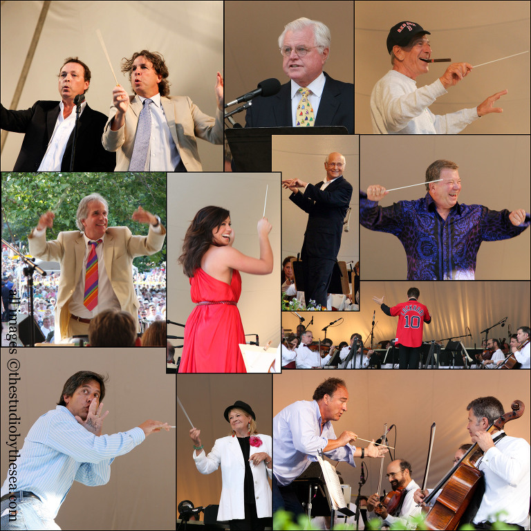 Guest conductor collage at Pops