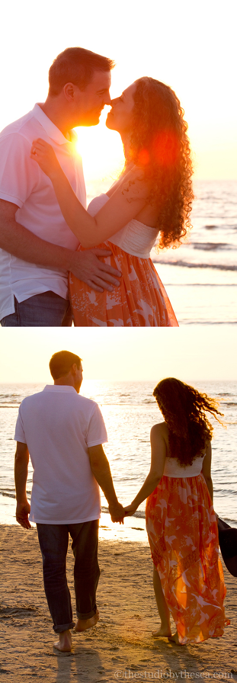 Maternity photos at sunset