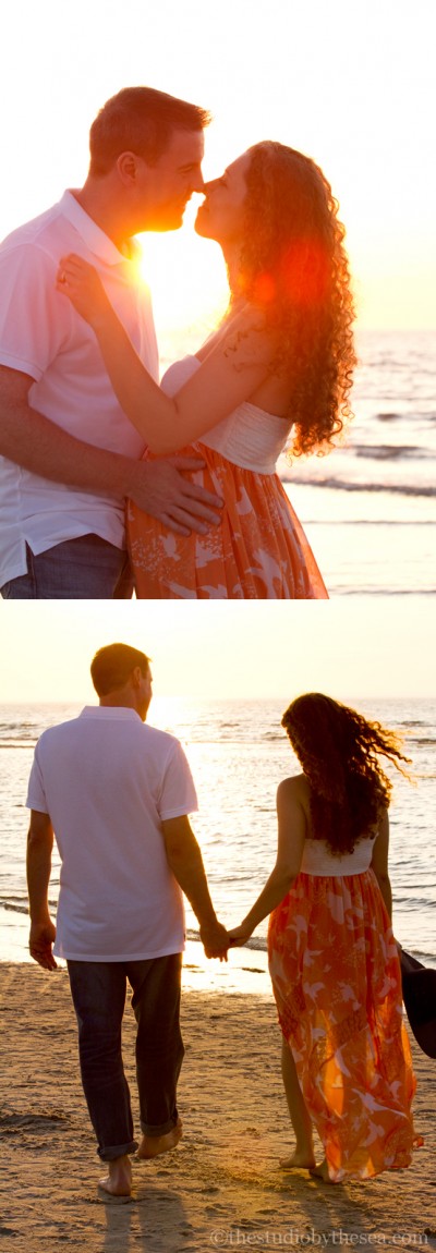 Maternity photos at sunset