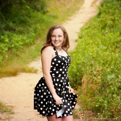 teenager in dress being sassy