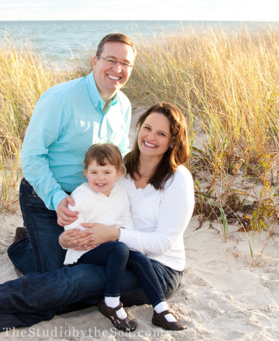 family in the dunes