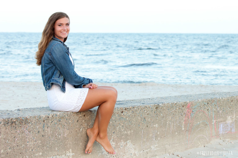 Senior-girl-on-sea-wall