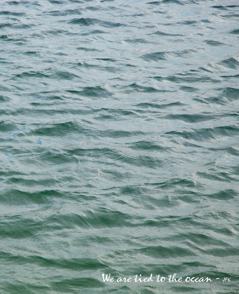 a close up of the sea