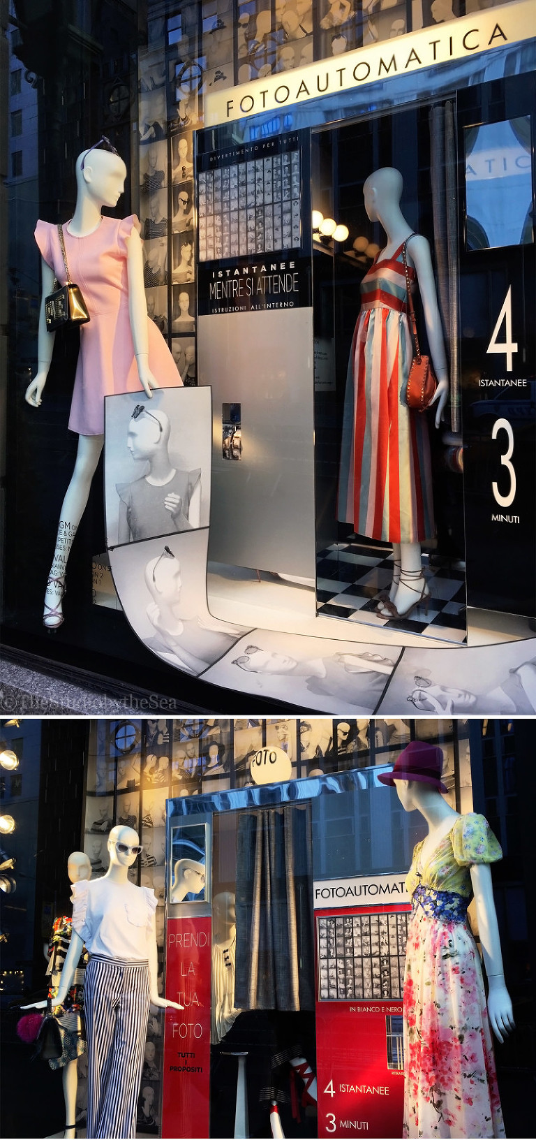 Bergdorf's photo-booth window in NYC